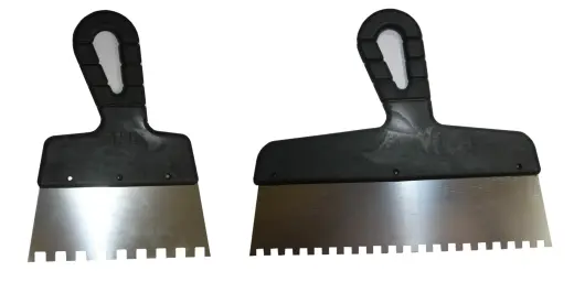 Špaktele M līmei 150mm 6x6mm ar nerūs. plātni