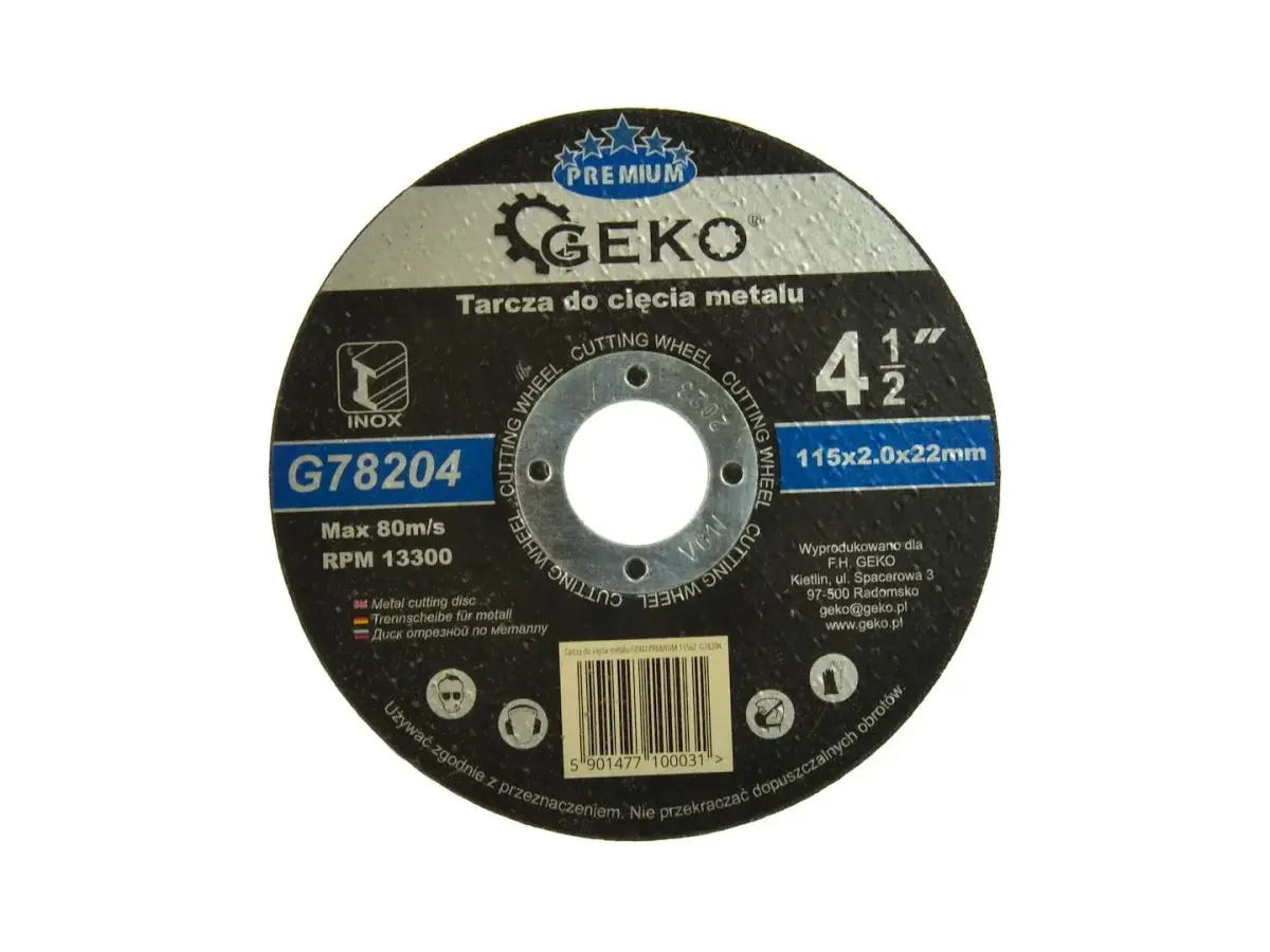 Metallilõikeketas GEKO Premium 115x2x22,2mm
