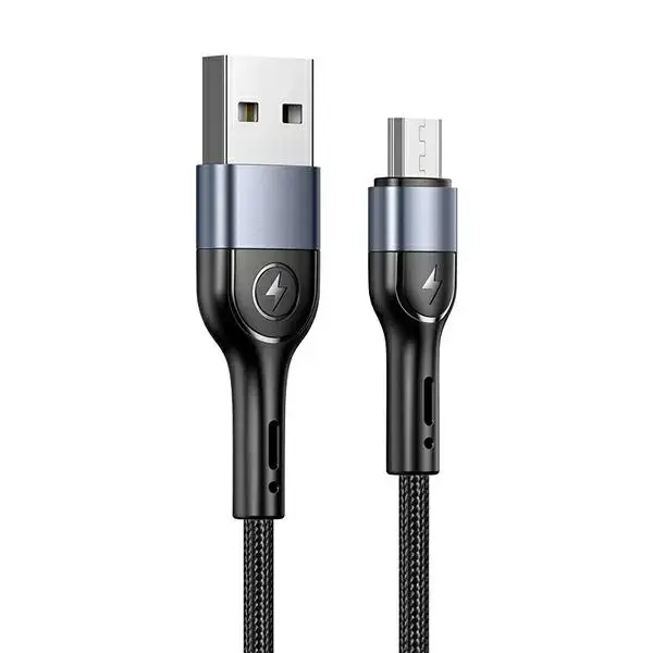 USAMS U55 data transfer and charging cable | USB-A to Micro USB | 10W | 1m | black