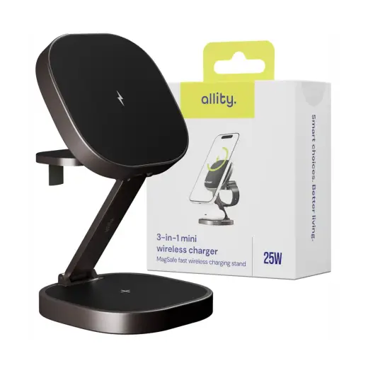 Allity AWC-220-25WMS wireless charger 25W graphite 3in1