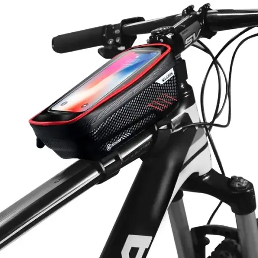 WILDMAN ME2R Bike Case/Mount Frame Bag Black-Red
