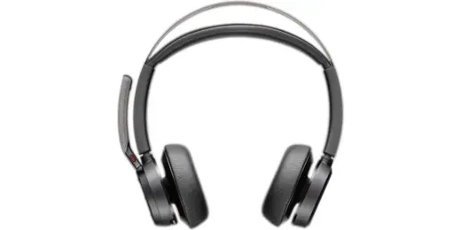 HP Poly Voyager Focus 2 Microsoft Teams Certified USB-C-C Headset +USB-C/A Adapter +Charging Stand