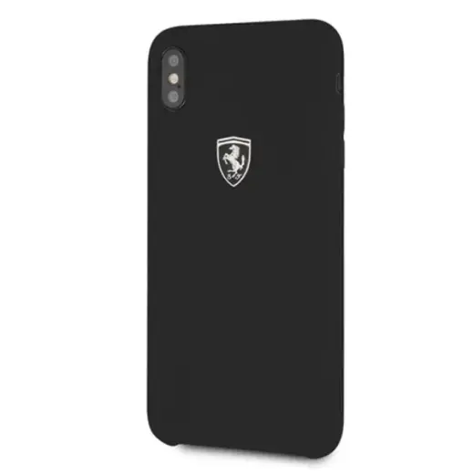 Ferrari Hardcase FEOSIHCI65BK iPhone Xs Max czarny|black Silicone Off track
