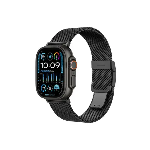 AmazingThing smartwatch strap for Apple Watch (38/40/41/42/44/45/46/49 mm) | Stainless steel | black
