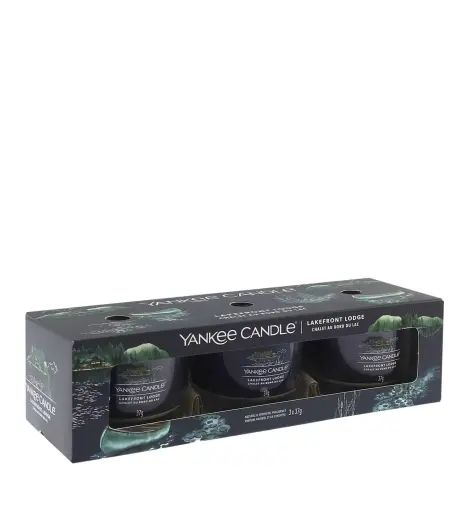 Yankee Candle Lakefront Lodge votive candle in glass 3 x 37 g