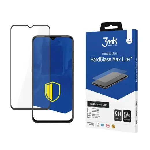 Redmi 9 Black - 3mk HardGlass Max Lite™ screen protector