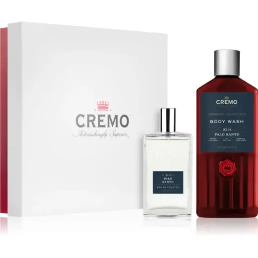 Cremo Palo Santo Gift Set for Men - Eau De Toilette 100Ml + Body Wash 473Ml in White