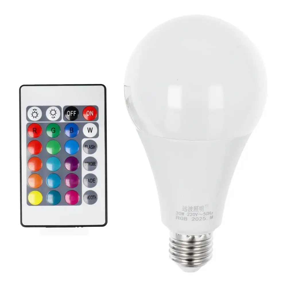 Light bulb LED RGB 30W E27 A80 multicolor