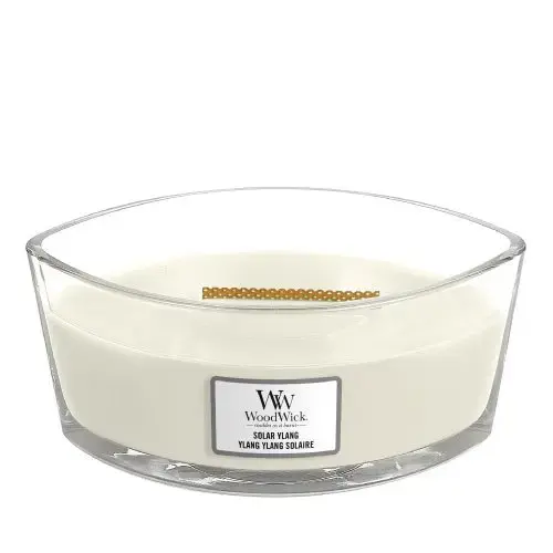WoodWick Solar Ylang aromātiskā svece ar koka daktu 453,6 g