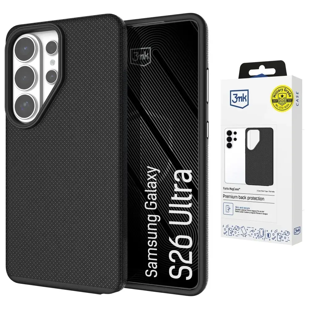 3MK Fortis MagCase maciņš ar MagSafe atbalstu telefonam Samsung Galaxy S26 Ultra (S948)