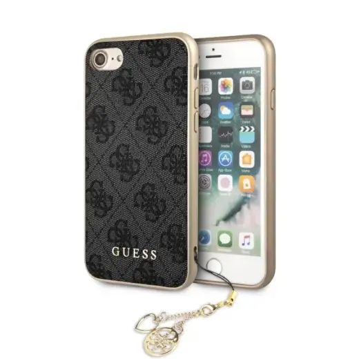 GUHCI8GF4GGR Guess Charms Hard Case 4G Grey for iPhone 7|8|SE2020