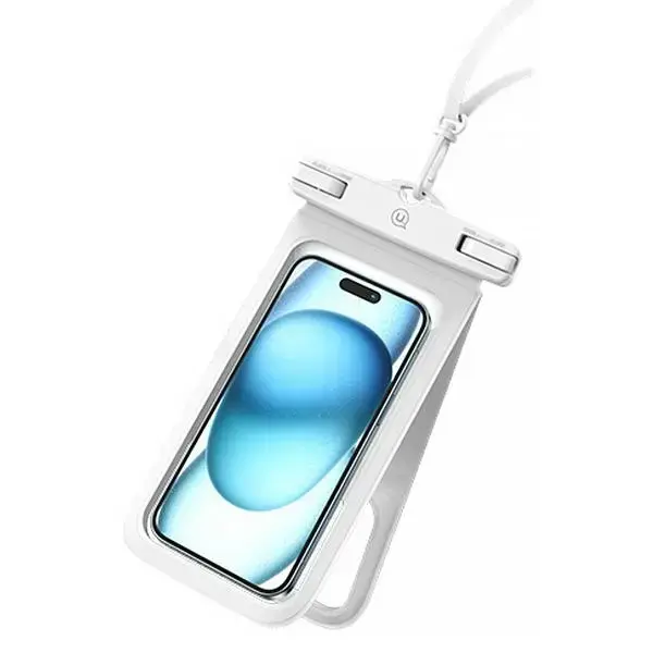 USAMS Etui wodoodporne podwójne 6.7" IP68 biały|white FSD1402 (YD014)