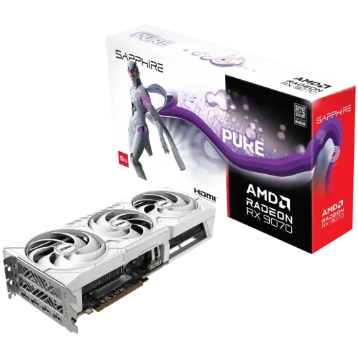 SAPPHIRE PURE AMD RADEON RX 9070 GAMING OC 16GB DUAL HDMI / DUAL DP
