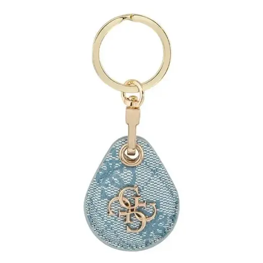 GUATP4GM4PB Guess PU Big 4G Flat Ring AirTag Case Blue