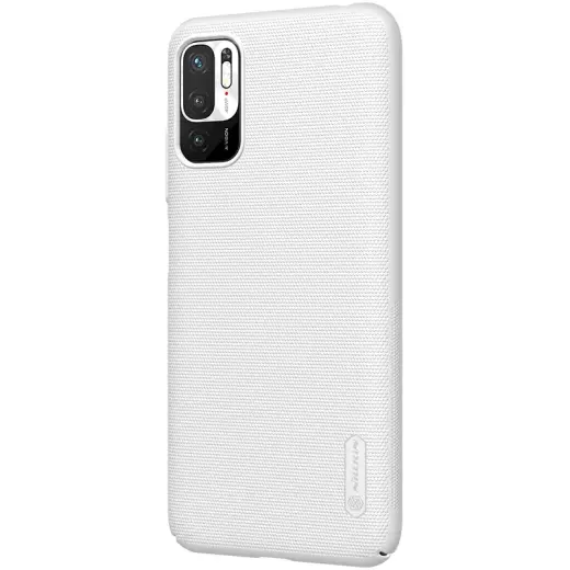 Nillkin Super Frosted maciņš telefonam Xiaomi Redmi Note 10 5G | POCO M3 Pro 5G balts