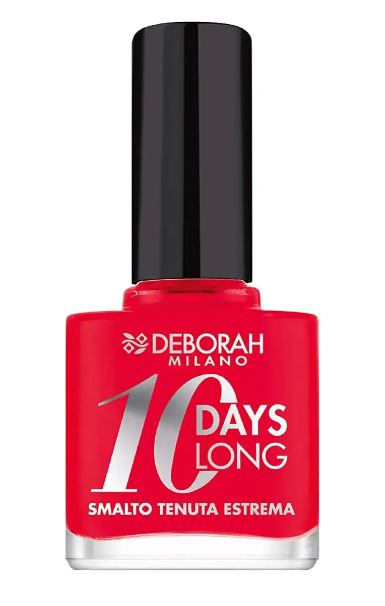 Deborah, 10 Days Long, Nail Polish, EN870, Coral Red, 11 ml