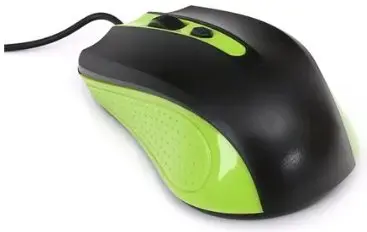 Omega OM05G Standarta 3D Optiskā Datora Pele Ar Vadu | 1000 DPI | USB Zaļa