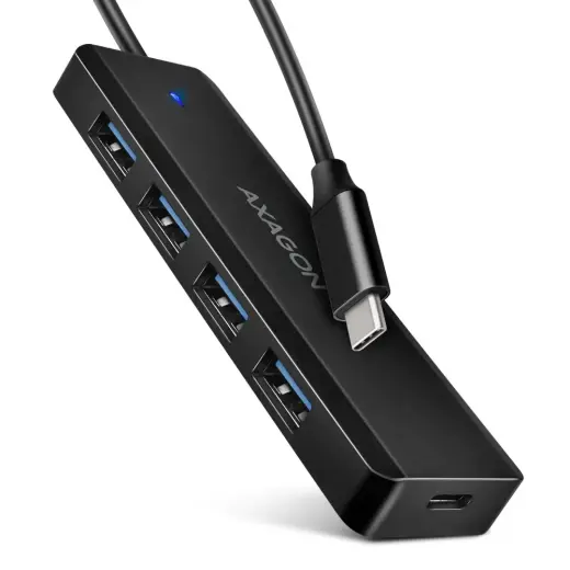 HUE-C1C  HUB 4-port USB 5Gbps 19cm USB-C cable