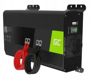 Strāvas pārveidotājs Green Cell PRO 12V to 230V 500W/1000W Pure sine wave