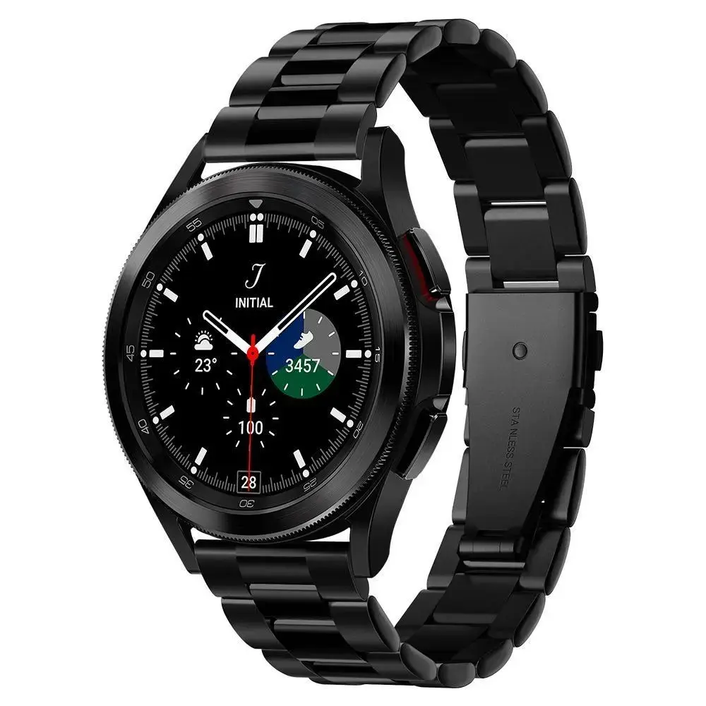 Spigen MODERN FIT siksniņa Samsung Galaxy Watch 4 | 5 | 5 PRO (40 | 42 | 44 | 45 | 46MM) melns