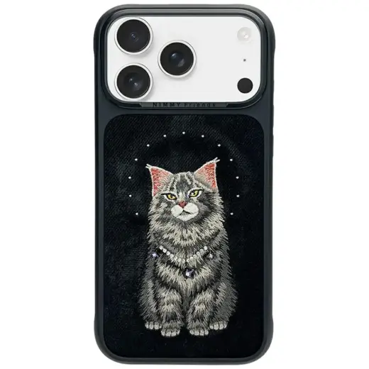 Nimmy Lucky Fashion Cat phone case with MagSafe support for iPhone 17 Pro Max black