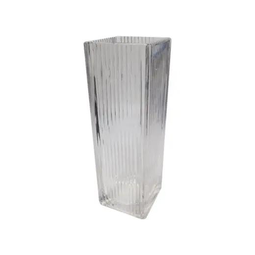 Vāze stikla 25cm, caurspīdīga