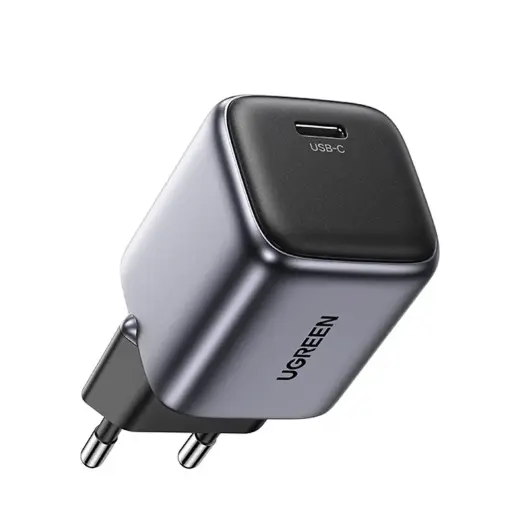UGREEN CD318 Nexode mini, USB-C, PD3.0, QC4.0, GaN, 20W charger (Gray)