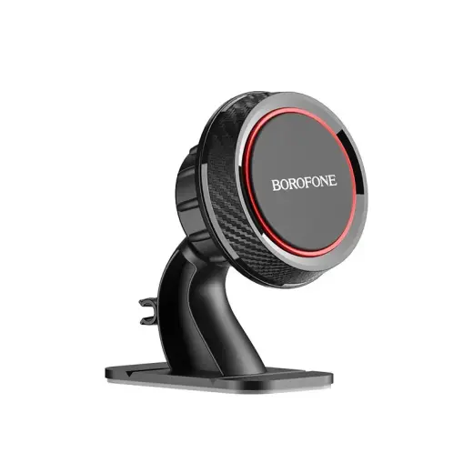 Borofone Car holder BH13 Journey Series magnetic, stick-on base black-red