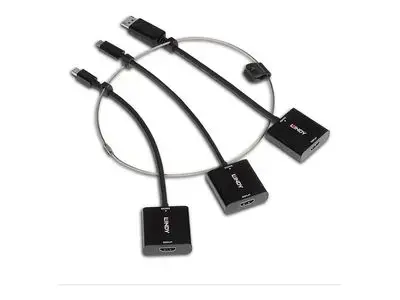 Lindy adapter - Mini DisplayPort | DisplayPort | HDMI | USB