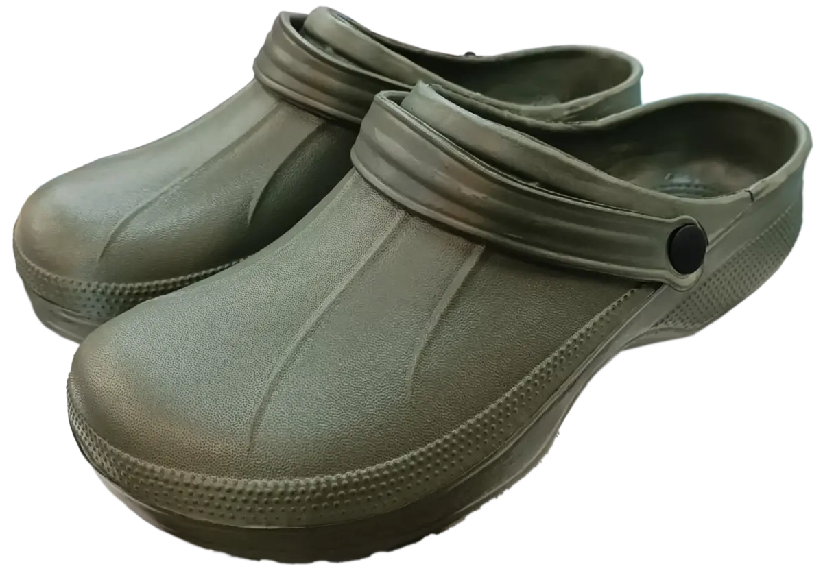 Garden slippers men's size 46 khaki green