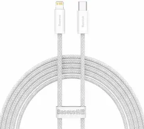 Baseus Dynamic Series CALD000102 datu pārraides un uzlādes vads | USB-C uz Lightning | 20W | 2m | balts