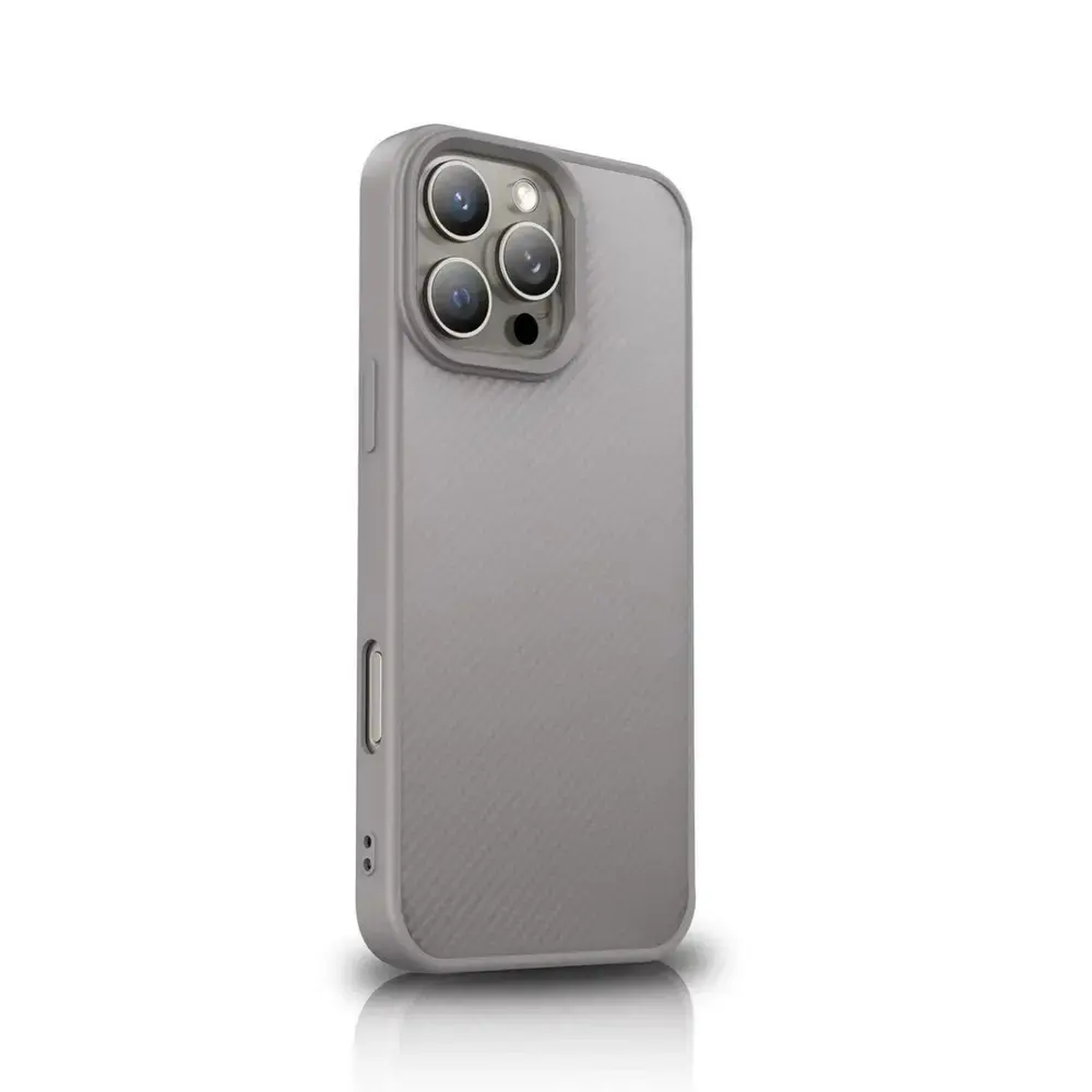Wozinsky Carbon Fiber Case with MagSafe for Samsung Galaxy S25 Ultra - Gray