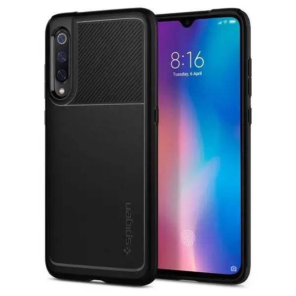 Spigen Rugged Armor Xiaomi Mi9 czarny black matt S35CS26089