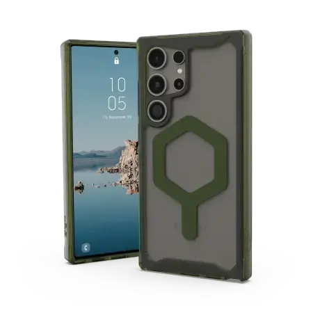 UAG Plyo Pro Magnet case for Samsung Galaxy S24 Ultra 5G with magnetic module - transparent green