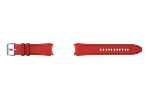 Samsung ET-SHR89LRE išmaniojo laikrodžio dirželis Samsung Galaxy Watch 4/4 Classic | odinis | raudonas (Pažeista pakuotė)