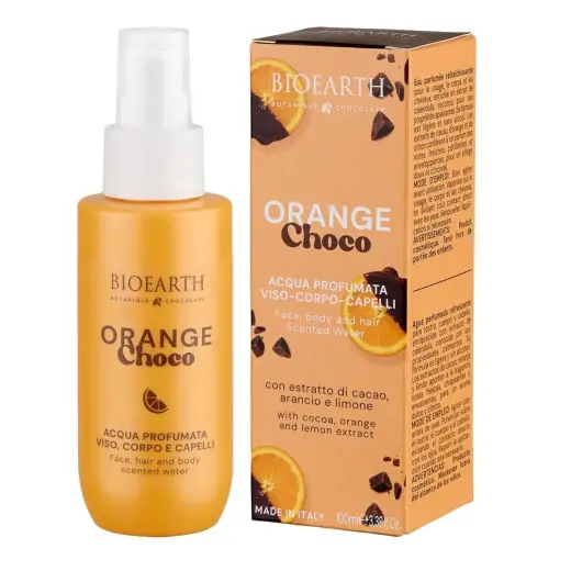 Bioearth, Orange Choco, Refreshing, Mist Spray, For Body, Face & Hair, 100 ml