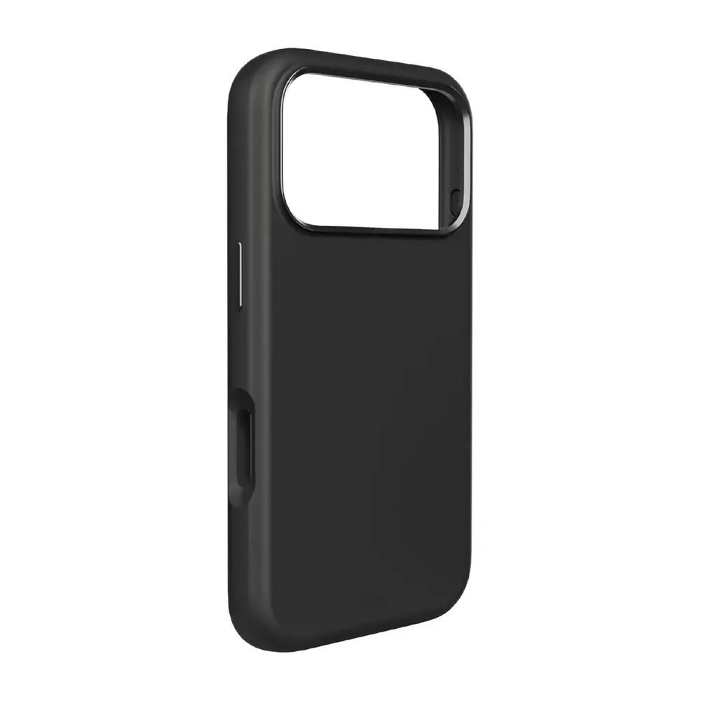 Pure Icon Mag Pro Liquid Silicone Case for iPhone 17 Pro Max, MagSafe Compatible, with Camera Protection and Aluminum Buttons - Black