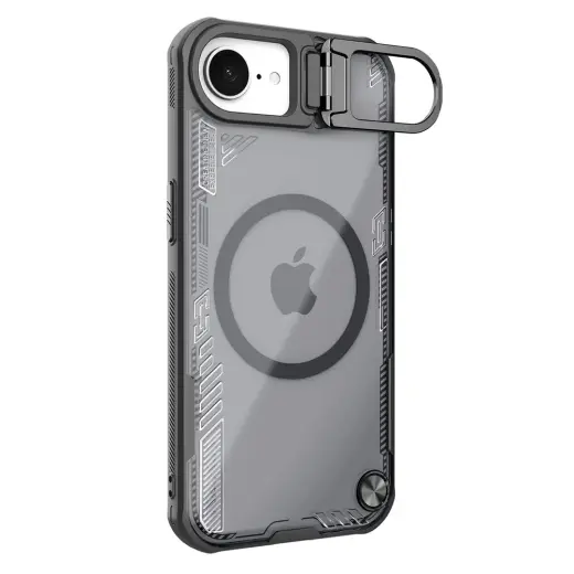 Nillkin Iceblade Prop telefoni ümbris alusega ja MagSafe toega aluse ja iPhone 16e must