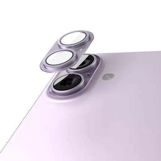 Etteri full camera lens guard for iPhone 17 pink