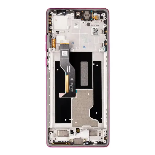 Motorola Edge 50 Fusion LCD Display + Touch Unit + Front Cover Hot Pink (Service Pack)