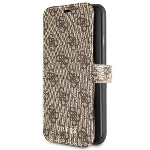 Guess GUFLBKSN654GB Чехол-книжка для iPhone 11 Pro Max коричневый