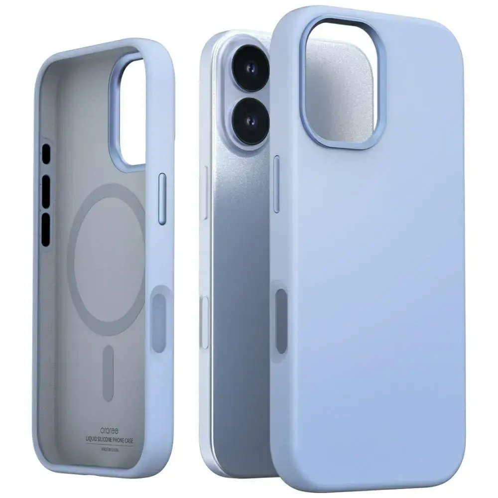 Araree Typo Skin M maciņš ar MagSafe atbalstu telefonam iPhone 17 zils