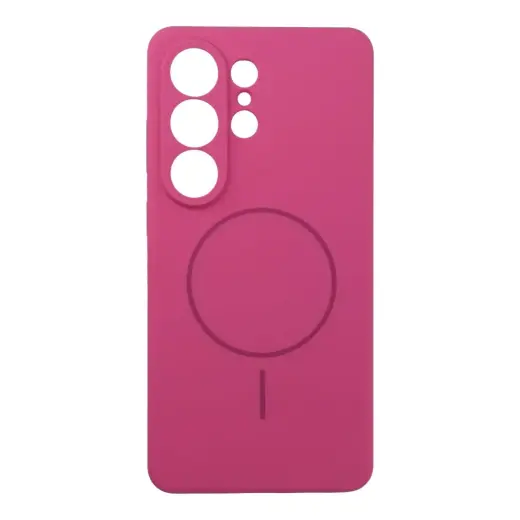 Case SILICONE 2mm for SAMSUNG S26 Ultra compatible with MagSafe pink