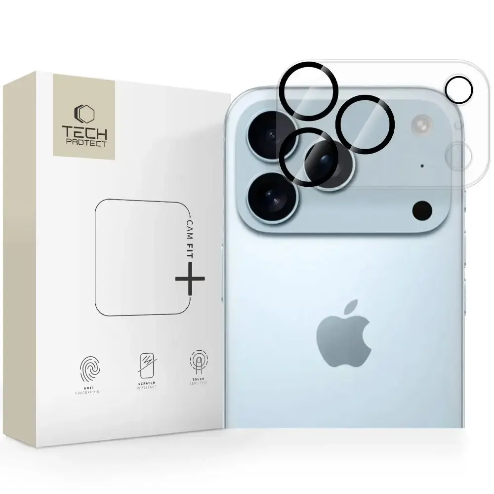 OSŁONA APARATU TECH-PROTECT CAM FIT+ IPHONE 17 PRO CLEAR