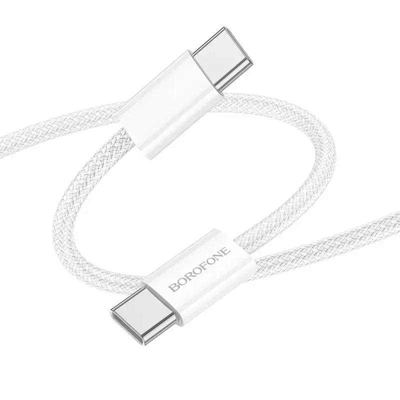 Borofone BX103 data transfer and charging cable | USB-C to USB-C | 60W | 1m | white