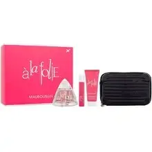 Mauboussin á la Folie Gift set EDP 100 ml, EDP 20 ml, body lotion 75 ml and shoulder bag