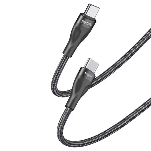 YESIDO CABLE CA83 PD 45W TYPE-C/TYPE-C 30CM 3A BLACK