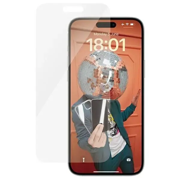 PanzerGlass Classic Fit aizsargstikls telefonam iPhone 15 Plus 6.7
