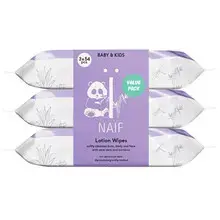 "Baby & Kids Aloe Vera Lotion Wipes) 3 x - Nourishing moistened wipes with 54 pcs"