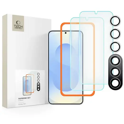 TECH-PROTECT SUPREME защитное стекло для телефона Samsung Galaxy S25 прозрачный 3 шт.